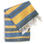 Samara Striped Blue & Yellow Turkish Towel