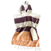 Veracruz Hooded Poncho Towel - Purple