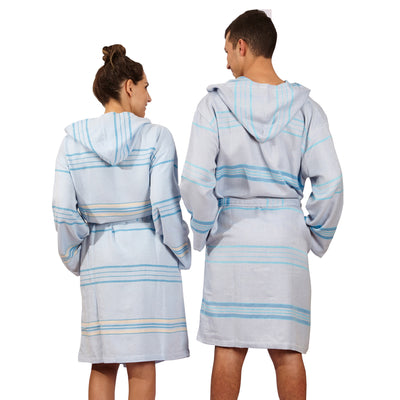 Antalya Unisex Bathrobe  - Turquoise