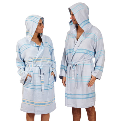 Antalya Unisex Bathrobe  - Turquoise